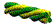 Verde / Amarelo · green and yellow cordão