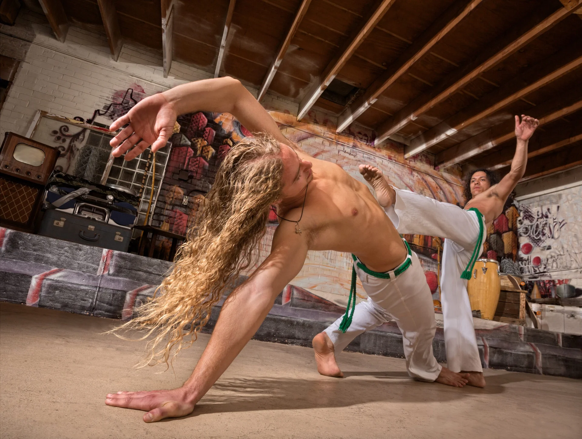 Capoeira players from the Tucson Capoeira photo archive