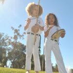 Youth capoeira students in a kids martial arts class in Tucson